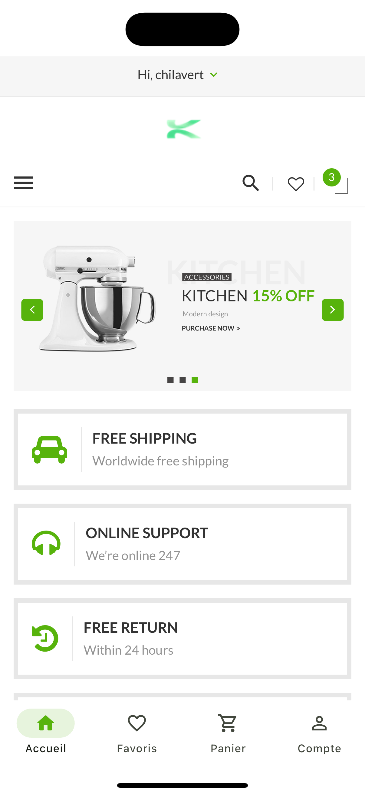 Marketplace app screens for Bénin Digital